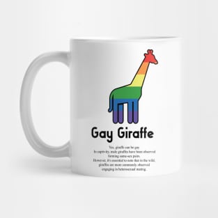 Gay Giraffe G6b - Can animals be gay series - meme gift t-shirt Mug